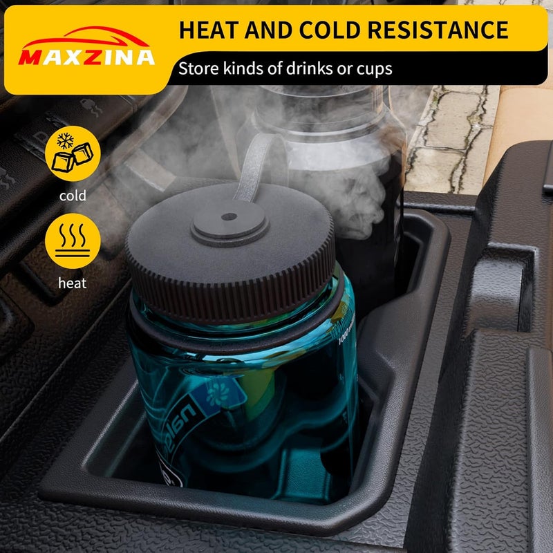 Maxzina Cup Holder Compatible with 2024 2025 Toyota Tacoma (Not Manual Transmission) Center Console Cup Holder Silicone Insert Black Bottle Holder Interior Decoration for 2024 Tacoma Accessories - Image 5